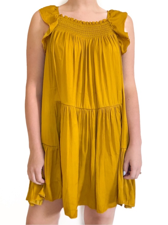 Free People Other - Free People ‘Want Your Love’ Mustard Dress